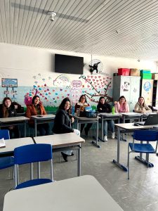 Professoras participaram da oficina pedagógica. Foto: Assessoria de Imprensa/Prefeitura de Agudos do Sul