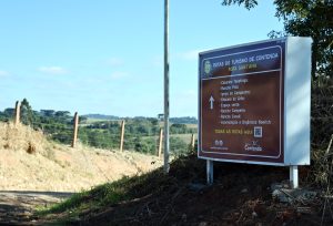 Placas de sinalização turística já foram instaladas. Foto: Assessoria de Imprensa/Prefeitura de Contenda