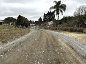 Pavimentação será realizada até a divisa com Campo Alegre. Foto: Assessoria de Imprensa/Prefeitura de Piên