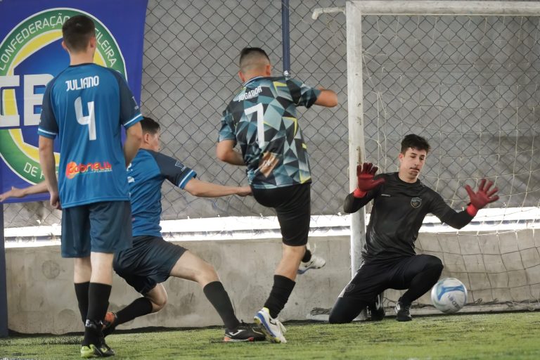 Jogos do Futebol 7 têm vários gols. Foto: Photosports
