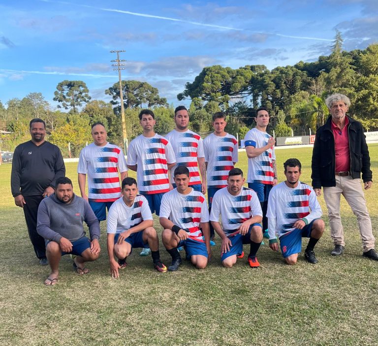 Time do pinheiral é um dos participantes nos jogos em Agudos. Foto: Assessoria de Imprensa/Prefeitura de Agudos do Sul