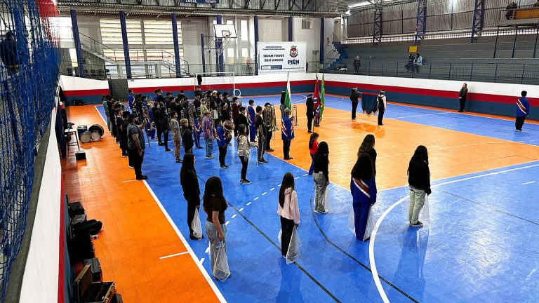 Banda se prepara para competir. Foto: Assessoria de Imprensa/Prefeitura de Piên