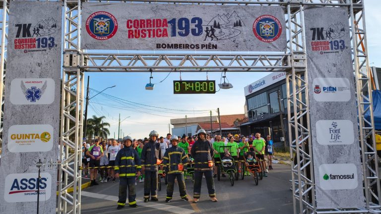 Corrida promovida pelo Corpo de Bombeiros de Piên. Foto: O Regional