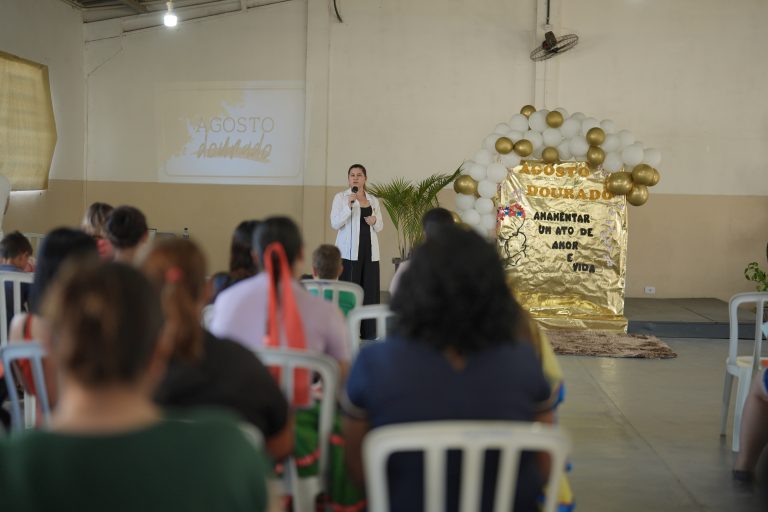 Evento destacou a importância do aleitamento materno. Foto: Assessoria de Imprensa/Prefeitura de Campo do Tenente