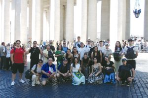 Grupo esteve em peregrinação no Jubileu dos Jovens. Foto: Divulgação