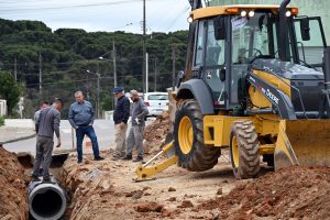 Seis ruas de Contenda estão recebendo pavimentação. Foto: Assessoria de Imprensa/Prefeitura de Contenda