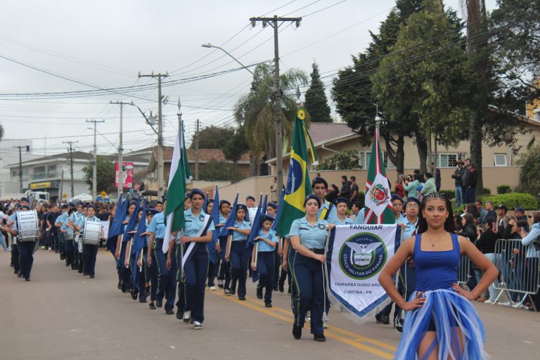 Mandirituba teve desfile cívico nesta sexta-feira. Foto: O Regional