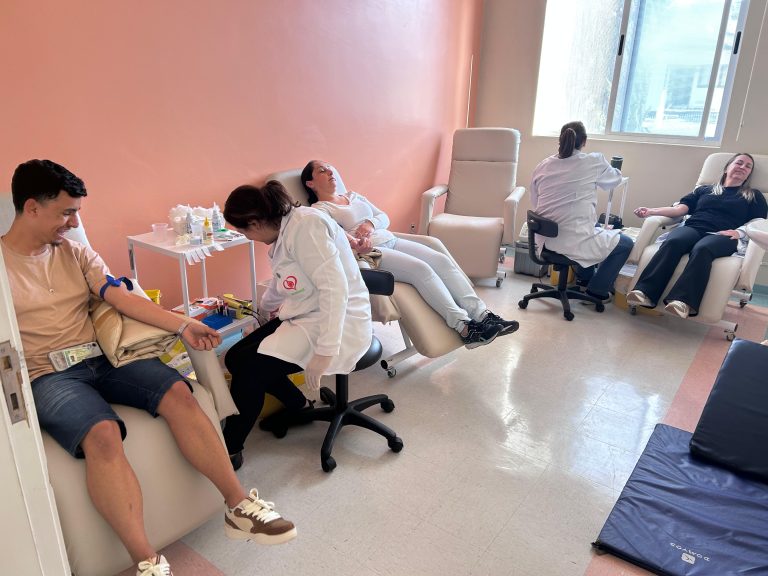 Campanha reuniu 96 doadores de sangue. Foto: Assessoria de Imprensa/Prefeitura de Piên