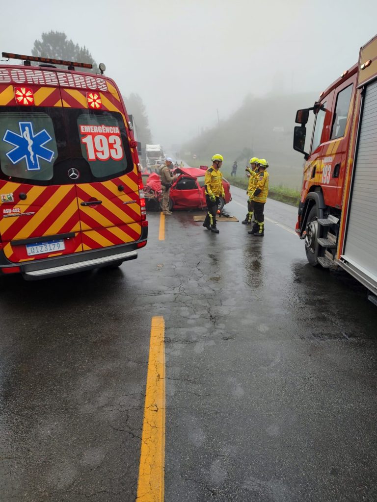 Grave acidente foi registrado na manhã de hoje. Foto: Divulgação/9ºBBM