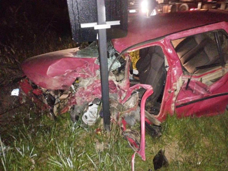 Acidente causa óbito na rodovia nas proximidades de Trigolândia. Foto: Colaboração/Bombeiros