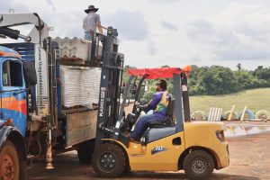 Estado reforça pedido por materiais de construção para avançar os trabalhos em Rio Bonito do Iguaçu Foto: Ruan Felipe