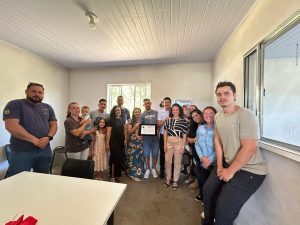 Inauguração contou com autoridades, familiares e membros da comunidade. Foto: Assessoria de Imprensa/Prefeitura de Agudos do Sul