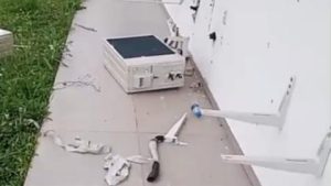 Foram registrados atos de vandalismo em diversos pontos da cidade. Foto: Assessoria de Imprensa/Prefeitura de Mandirituba