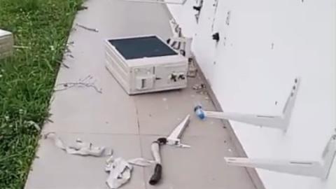 Foram registrados atos de vandalismo em diversos pontos da cidade. Foto: Assessoria de Imprensa/Prefeitura de Mandirituba