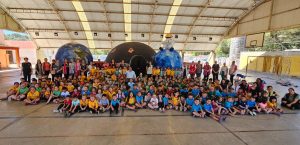 Alunos do município participaram de uma programação diferenciada. Foto: Assessoria de Imprensa/Prefeitura de Quitandinha