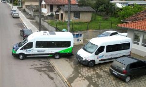 Dezenas de pacientes são transportados diariamente pela Secretaria de Saúde. Foto: Assessoria de Imprensa/Prefeitura de Piên