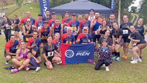 Parte da equipe pienense que participou da prova. Foto: Divulgação