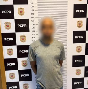 Indivíduo foi preso pela Polícia Civil. Foto: Divulgação/Delegacia de Fazenda Rio Grande