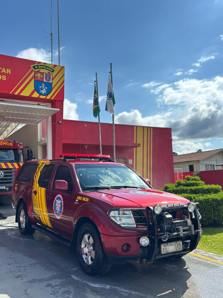 Corpo de Bombeiros de Piên prestou socorro à vítima. Foto: Divulgação/Bombeiros