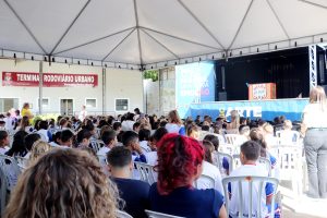 Alunos têm participado da programação cultural do Sesc. Foto: Assessoria de Imprensa/Prefeitura de Piên