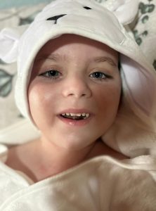 Antony tem cinco anos de idade e demonstra toda sua garra. Foto: Arquivo pessoal