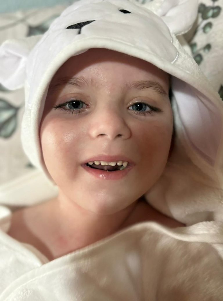 Antony tem cinco anos de idade e demonstra toda sua garra. Foto: Arquivo pessoal