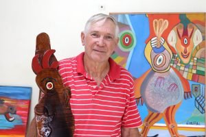 Artista pienense Antônio Ziothóvski fará exposição na Biblioteca. Foto: Assessoria de Imprensa/Prefeitura de Piên