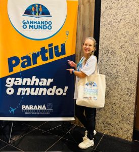 Cleudane participou de formação pelo Ganhando o Mundo Diretor. Foto: Arquivo Pessoal