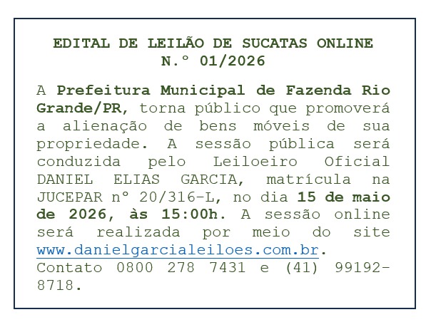 Edital. Foto: divulgação