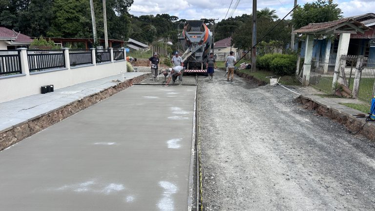 Obra avança para mais uma etapa. Foto: Assessoria de Imprensa/Prefeitura de Piên