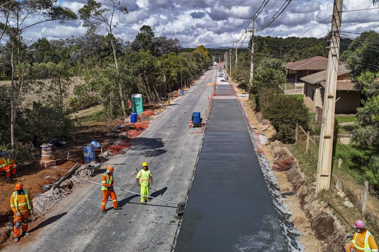 Obra está em ritmo avançado. Foto: Roberto Dziura Jr/AEN