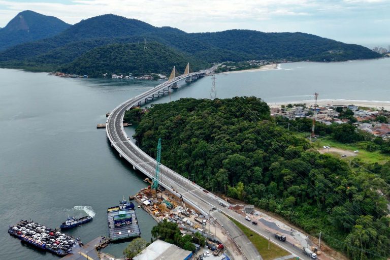 Ponte de Guaratuba será inaugurada na sexta-feira. Foto: Secom