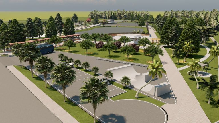 Projeto do novo parque de Tijucas do Sul. Foto: Assessoria de Imprensa/Prefeitura de Tijucas do Sul