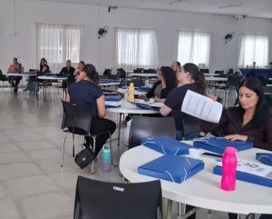 Profissionais da saúde participaram da capacitação. Foto: Assessoria de Imprensa/Prefeitura de Contenda