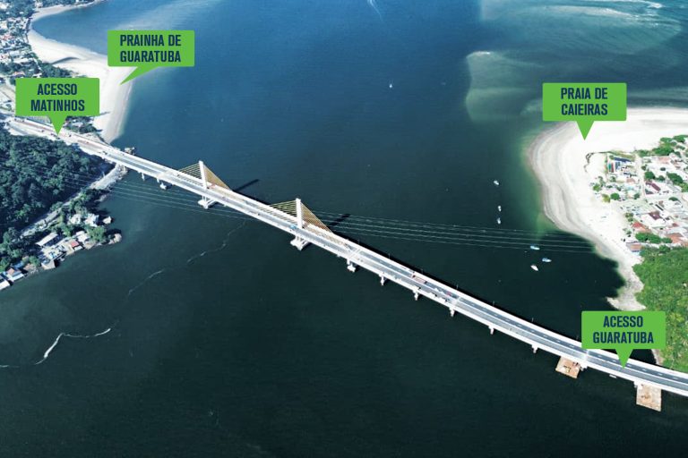 Inauguração da Ponte de Guaratuba: veja como vai funcionar o evento e os melhores lugares para assistir. Foto: AEN
