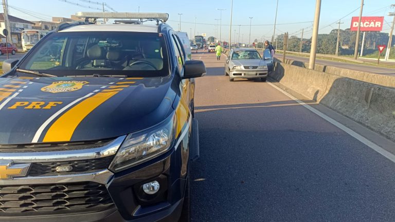 Atropelamento resultou na morte de idoso na BR-116. Foto: Divulgação/PRF