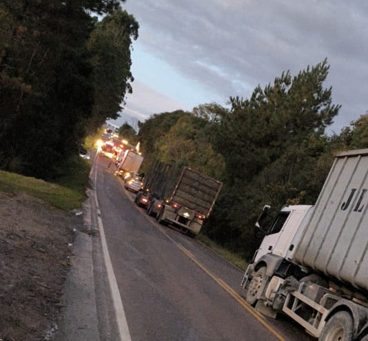 Criança foi atropelada na PR-281. Foto: Divulgação