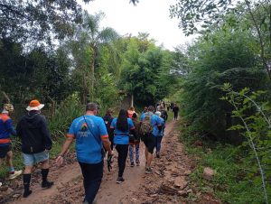 Expressivo público prestigou a Caminhada em Agudos. Foto: Assessoria de Imprensa/Prefeitura de Agudos do Sul