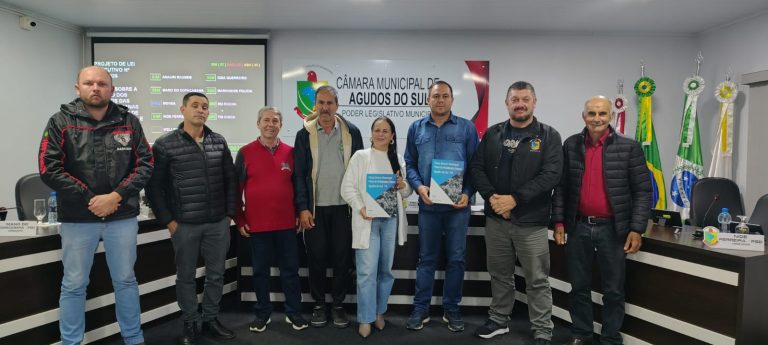 Vereadores aprovaram o novo Plano Diretor Municipal. Foto: Assessoria de Imprensa/Prefeitura de Agudos do Sul