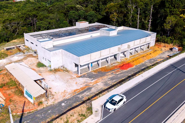 Obra já atingiu 65,5 % de execução. Foto: Assessoria de Imprensa/Prefeitura de Piên