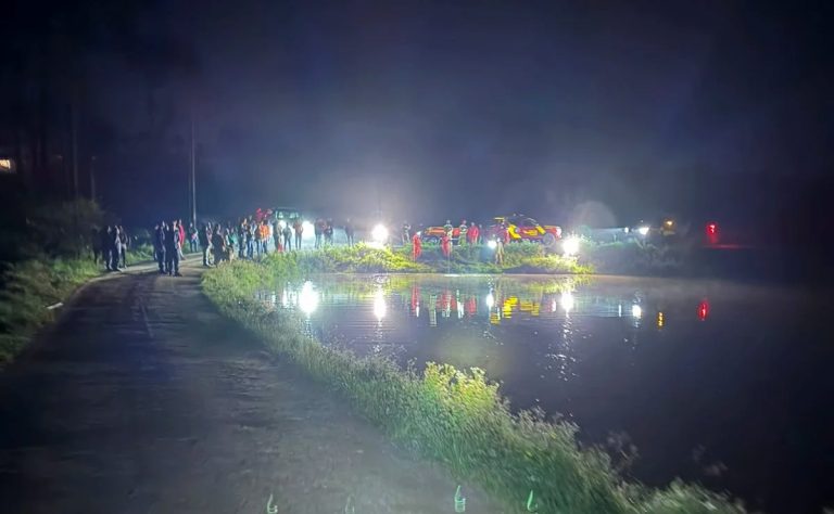 Equipes realizam buscas por criança desaparecida em Araucária. Foto: Divulgação/Corpo de Bombeiros