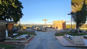 Obras estão em andamento no cemitério municipal. Foto: Assessoria de Imprensa/Prefeitura de Rio Negro
