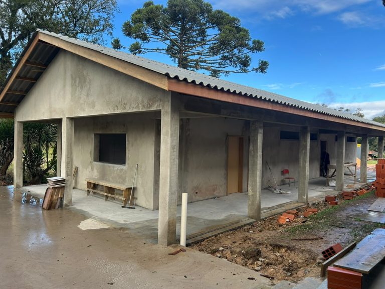 Trabalhos seguem em ritmo acelerado. Foto: Assessoria de Imprensa/Prefeitura de Agudos do Sul