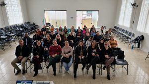 Profissionais participaram de capacitação. Foto: Assessoria de Imprensa/Prefeitura de Quitandinha