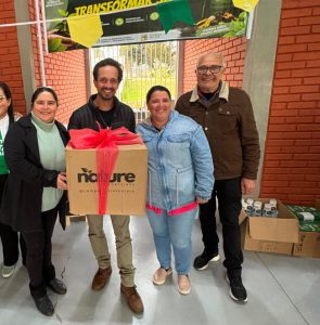 Composteiras foram distribuídas nas unidades escolares. Foto: Assessoria de Imprensa/Prefeitura de Tijucas do Sul