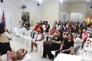 Encontro reuniu gestantes, mães e profissionais. Foto: Assessoria de Imprensa/Prefeitura de Piên
