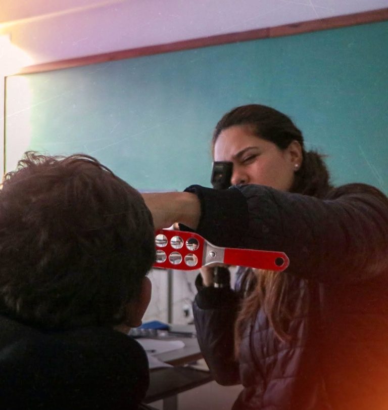 Atendimentos do Bons Olhos Paraná estão avançando em Mandirituba para entrega de óculos. Foto: Assessoria de Imprensa/Prefeitura de Mandirituba