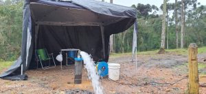 Novo poço foi perfurado e deve atender demandas da comunidade. Foto: Assessoria de Imprensa/Prefeitura de Piên