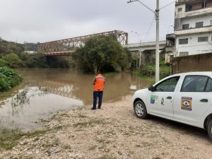 Defesa Civil de Rio Negro monitora constantemente a situação. Foto: Assessoria de Imprensa/Prefeitura de Rio Negro