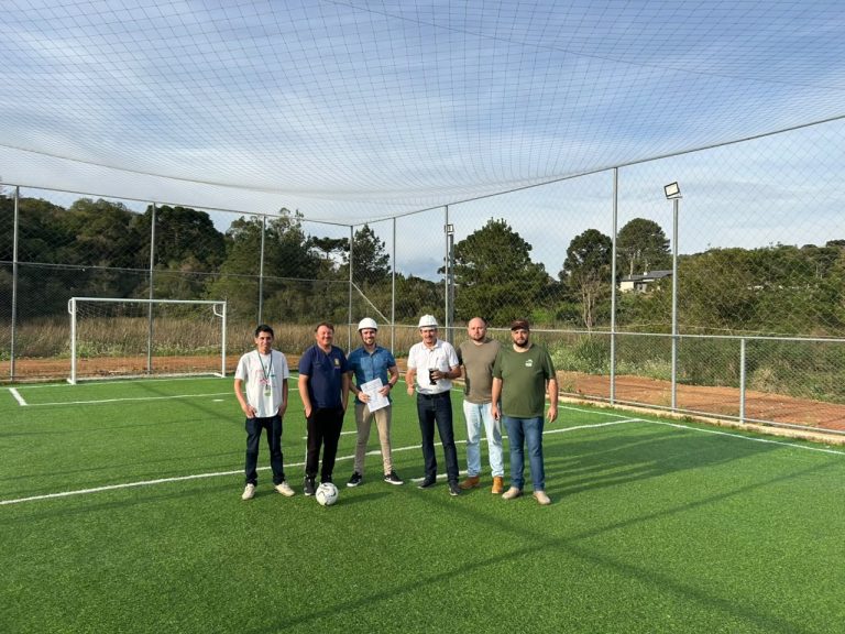 Investimento foi anunciado por autoridades do município. Foto: Assessoria de Imprensa/Prefeitura de Agudos do Sul